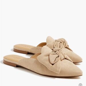 NWOT J. Crew Factory Bow Mules